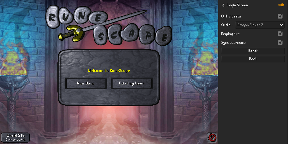 Configurable login screen background